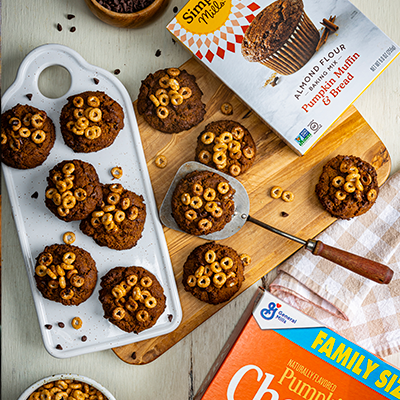 Pumpkin Spice & Chocolate Chip Cheerio Cookies