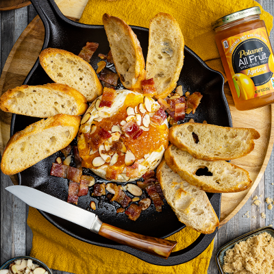 Apricot-Bacon Baked Brie