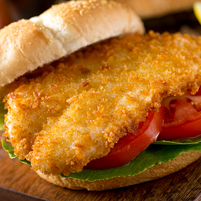 Breaded Fish Sandwiches with Homemade Fries