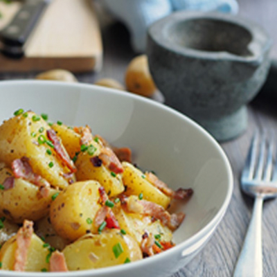 Bacon Blue Cheese Grilled Potato Salad